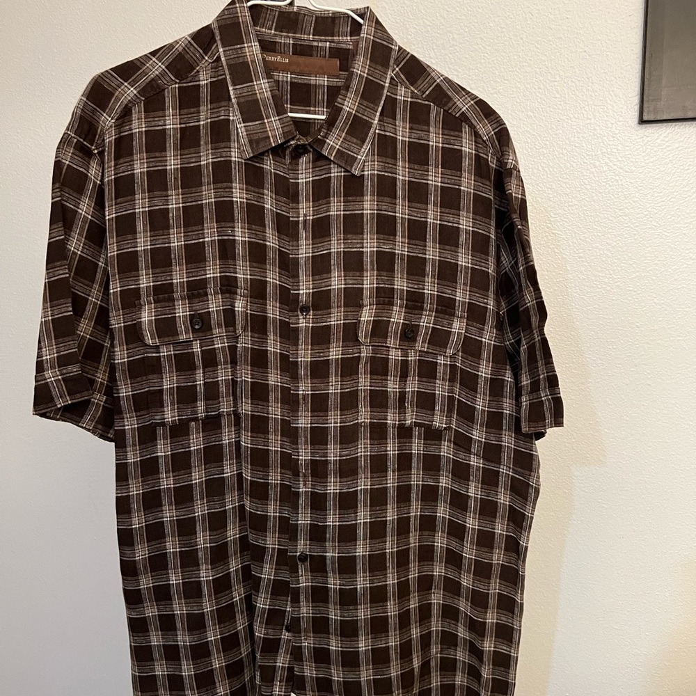 Perry Ellis men’s extra large, 100% linen
